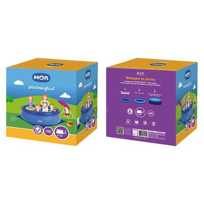 Piscina Redonda 3400 Litros Inflável Splash Fun Mor