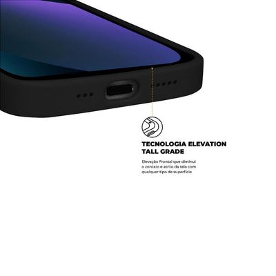 Capa para iPhone 13 - Silicon Premium Preta - Gshield