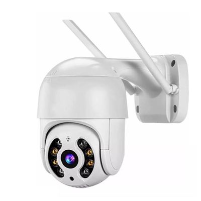 Câmera IP Wifi Inteligente Externa Prova D'água Infravermelho HD 1080P Branca