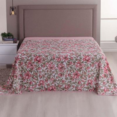 Lençol De Cima Avulso Luar Estampado Solteiro 01 Peça Malha 100% Algodão - Floral