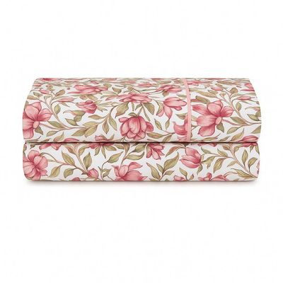 Lençol De Cima Avulso Luar Estampado Solteiro 01 Peça Malha 100% Algodão - Floral