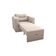 Sofa Cama Poltrona 1 Lugar Solteiro 0,90 Larg Marissol Matrix Suede Bege