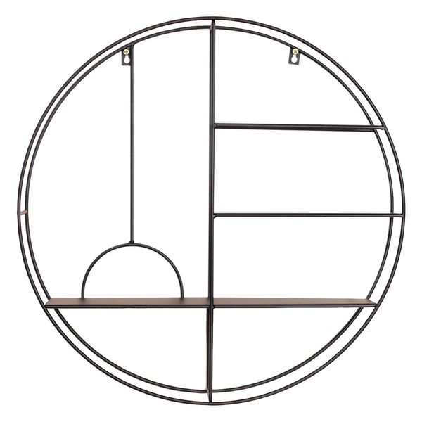 Nicho de Metal com Prateleiras Redondo Oikos 3 Andares