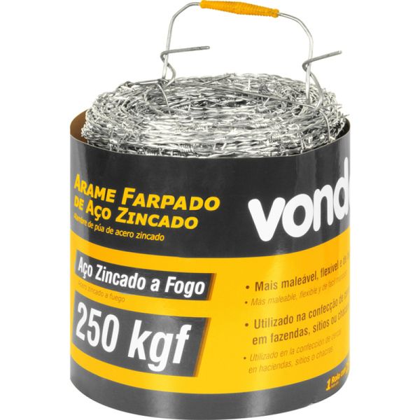 Arame Farpado 250Kgf 250 metros - Vonder Arame Farpado 250Kgf 250 metros - Vonder