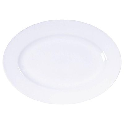 Travessa Oval Baixela de Porcelana Tramontina 40x29cm Prato de Servir Maria Augusta