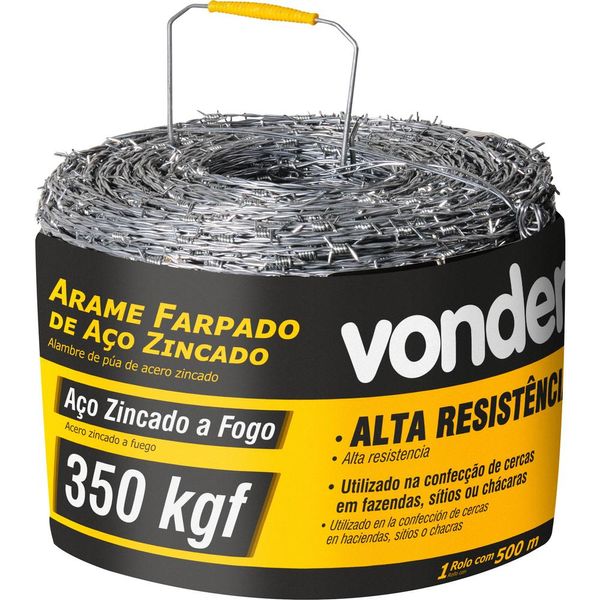 Arame Farpado 350 Kgf 500 metros Vonder Arame Farpado 350 Kgf 500 metros Vonder
