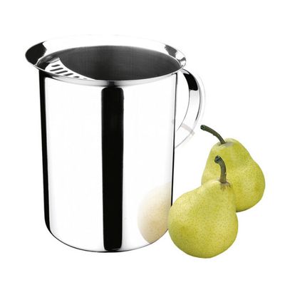 Jarra de Suco ou Agua 2L com Aparador Gelo Aço Inox
