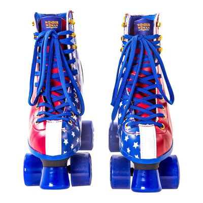 Patins Quad Mulher Maravilha - Liga da Justiça Bel 38 / Vermelho, Azul