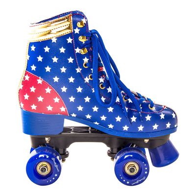 Patins Quad Mulher Maravilha - Liga da Justiça Bel 38 / Vermelho, Azul