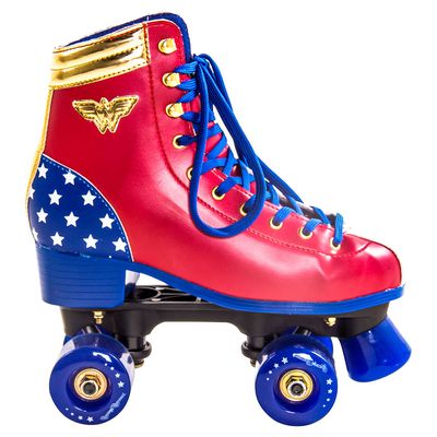 Patins Quad Mulher Maravilha - Liga da Justiça Bel 38 / Vermelho, Azul