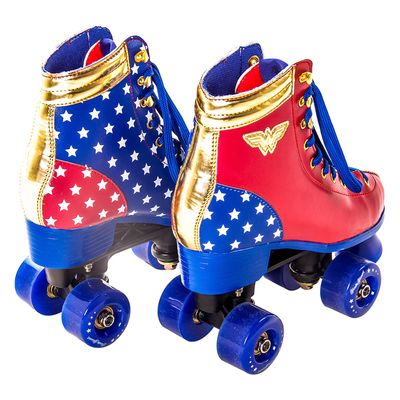 Patins Quad Mulher Maravilha - Liga da Justiça Bel 38 / Vermelho, Azul