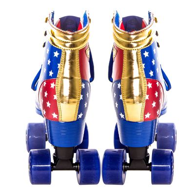 Patins Quad Mulher Maravilha - Liga da Justiça Bel 38 / Vermelho, Azul