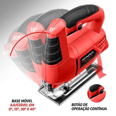 Serra Tico-Tico Mondial Vermelho 450W FST-03 220