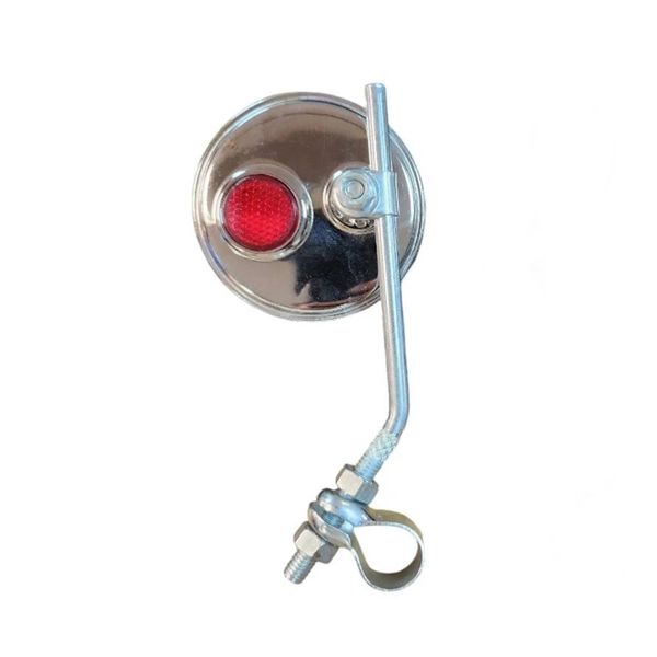 ESPELHOS RETROVISOR RETRÔ BIKE BICICLETA REDONDO CROMADO