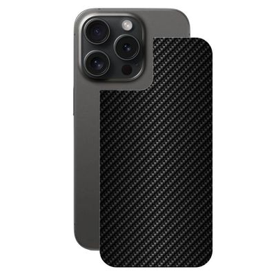 Película para iPhone 15 Pro Max - Traseira de Fibra de Carbono Preta - Gshield