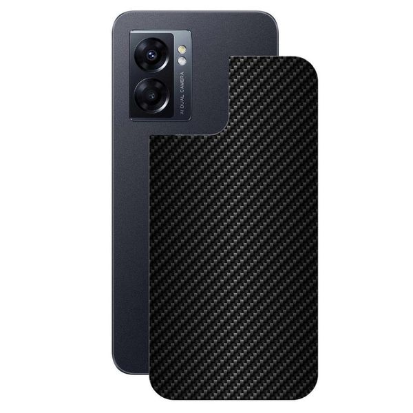 Película para Oppo A77 - Traseira de Fibra de Carbono Preta - Gshield