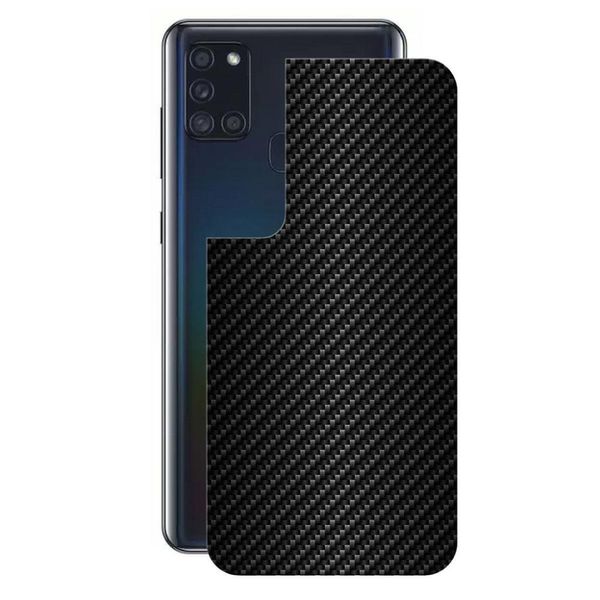 Película para Samsung Galaxy A21s - Traseira de Fibra de Carbono Preta - Gshield Película para Samsung Galaxy A21s - Traseira de Fibra de Carbono Preta - Gshield