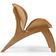 Kit 2 Poltronas Decorativa Orgânica Sala Living Kadosh L02 Couríssimo Canela - Lyam Decor