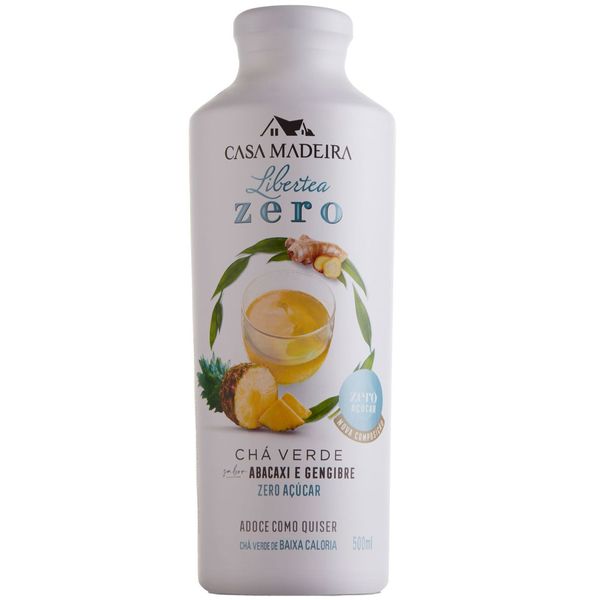 CHÁ VERDE CASA MADEIRA ZERO AÇÚCAR ABACAXI E GENGIBRE 500ML