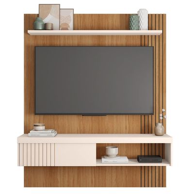 Painel Para Tv 55 Polegadas Marrom Moon Caemmun