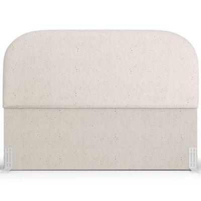 Cabeceira Cama Box Casal 140cm Orgânica Lanna W01 Linho Cru - Lyam Decor