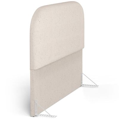 Cabeceira Cama Box Casal 140cm Orgânica Lanna W01 Linho Cru - Lyam Decor