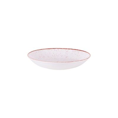 Jogo de Pratos Fundo 6 Peças Rústico 22 cm Porcelana Decorada Tramontina