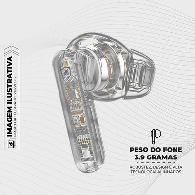 Earbuds - Fone de ouvido Fone de Ouvido Bluetooth - Branco - Symetric - Gshield