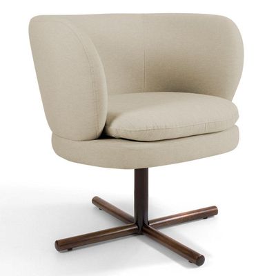 02 Poltronas Melissa Xis C-107 Linho Bege