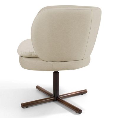 02 Poltronas Melissa Xis C-107 Linho Bege