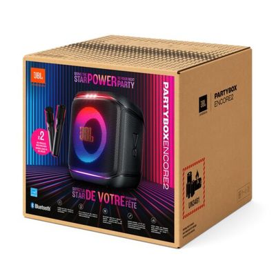 Caixa De Som JBL Partybox Encore 2 Com Microfone - Preta
