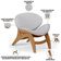 Poltrona Decorativa Orgânica Sala Living Kadosh L02 Linho Cinza - Lyam Decor