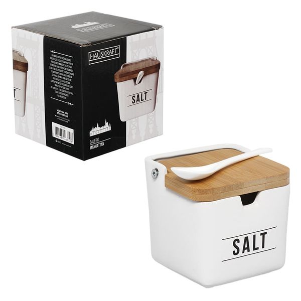 Saleiro Manhattan Porcelana Hauskraft Branco 270 ml