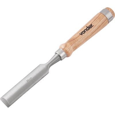 Formão goivado 26mm aço carbono cabo madeira - Vonder
