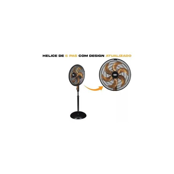 Ventilador de Coluna 40cm Ventimais Turbo 3 Vel Preto/Bronze 110v 110V