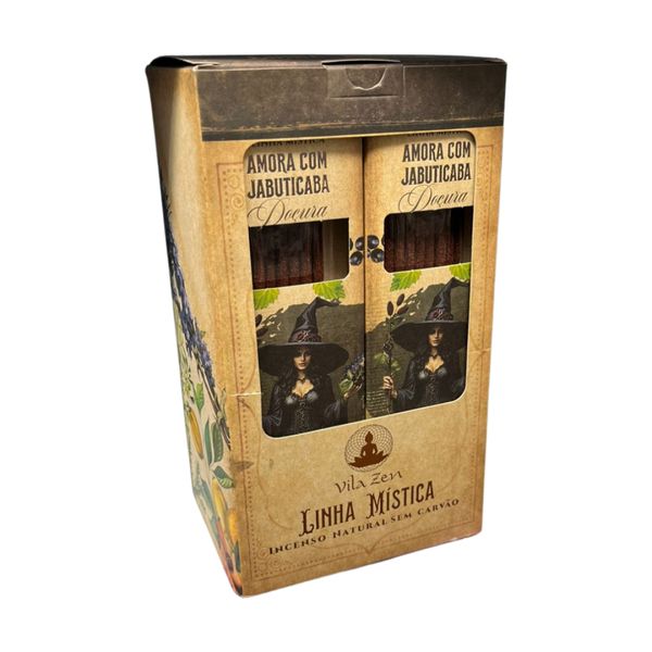Incenso Linha Mistica 0% Amora C/ Jabuticaba 12 Cxs C/8 Var