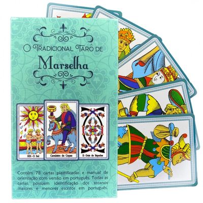 Kit Atacado com 3 Baralhos o Tarot de Marselha 78 Cartas