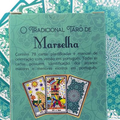Kit Atacado com 3 Baralhos o Tarot de Marselha 78 Cartas
