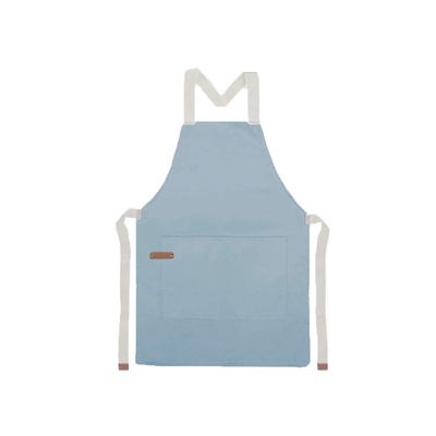 Avental e Faixa de Cabelo Chef Cozinha Atelie Pintura Azul