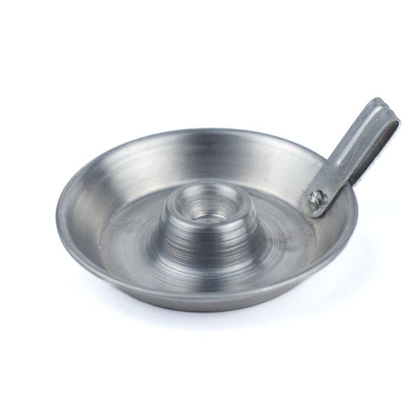 Suporte Castiçal Para 1 Vela Palito Alumínio Prateado 8,5 cm Suporte Castiçal Para 1 Vela Palito Alumínio Prateado 8,5 cm