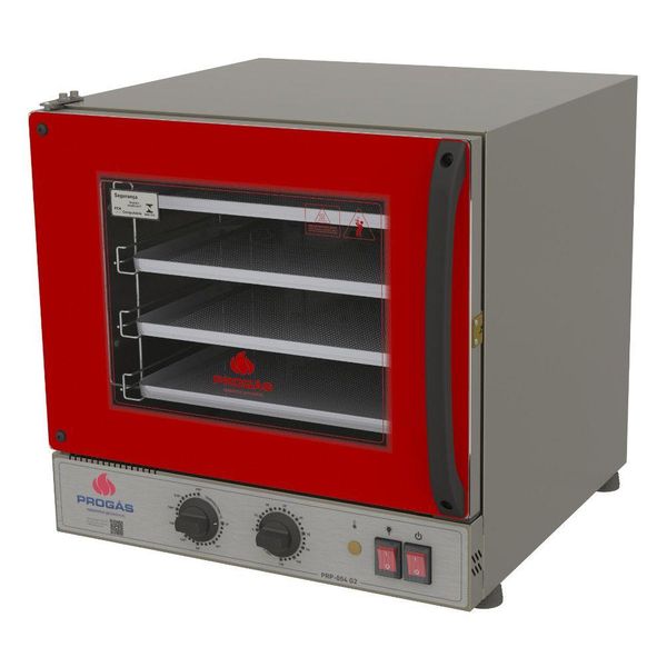 Forno Turbo Elétrico Progás Fast Oven 56 Litros Vermelho 220V PRP-004 220V Forno Turbo Elétrico Progás Fast Oven 56 Litros Vermelho 220V PRP-004 220V