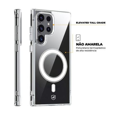 Capa MagSafe para Samsung Galaxy S24 Ultra - Transparente - Gshield