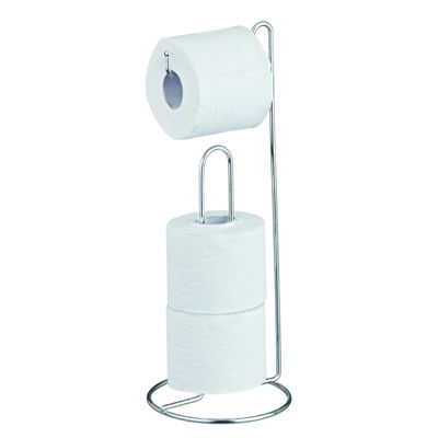 Porta Papel Higienico de Chão Suporte para 3 Rolos Cromado