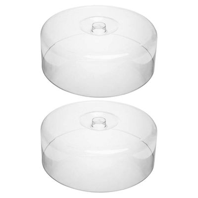 Kit 2 Cúpulas de Acrílico para Boleira Tampa para Bolo Redon