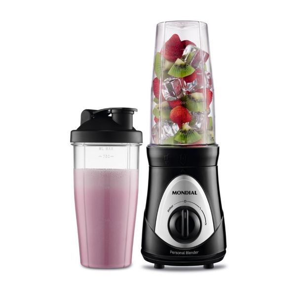 Liquidificador Mondial Personal Blender 300W Preto 127V 78670-01 110 Liquidificador Mondial Personal Blender 300W Preto 127V 78670-01 110