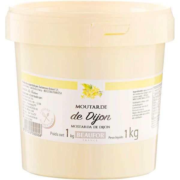 BALDE DE MOSTARDA BEAUFOR DE DIJON 1,001KG BALDE DE MOSTARDA BEAUFOR DE DIJON 1,001KG