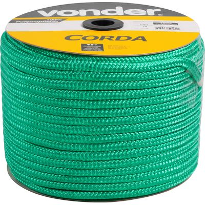 Corda Multifilamento Trançada 10mm 190m Verde Carretel - Von
