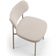 Kit 04 Cadeiras Decorativa Estofada Para Sala de Jantar Melina Base Arena L02 Bouclê Creme - Lyam Decor