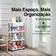 Estante Organizadora Modular 4 Andares Com Gavetas, Para Casa E Escritório