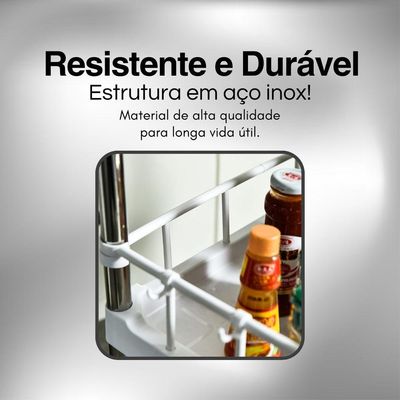 Estante Organizadora Modular 4 Andares Com Gavetas, Para Casa E Escritório
